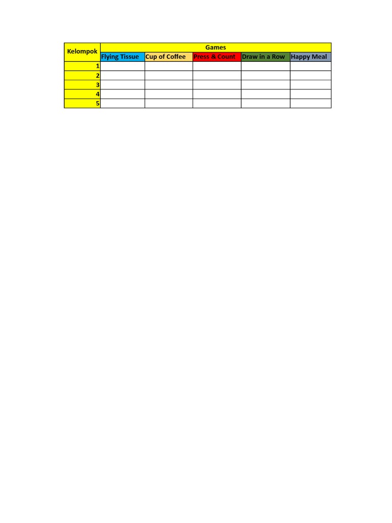 Fun Games for Group Activities | PDF