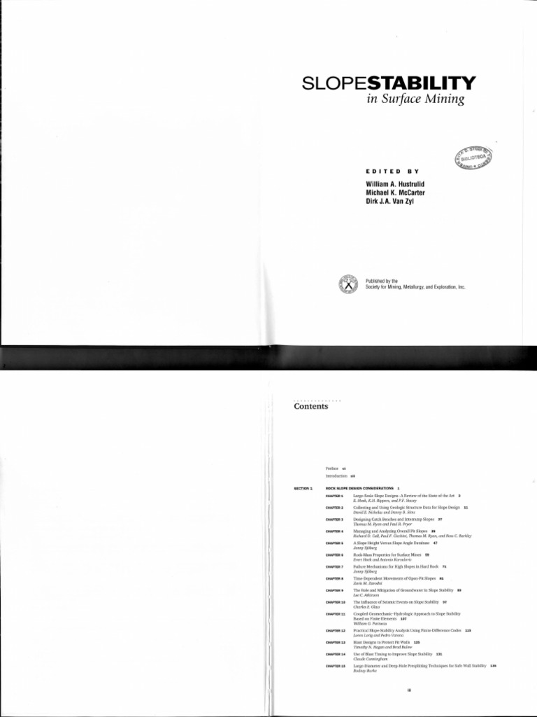 Slope Stability in Surface Mining | PDF | Coal Mining | Mining
