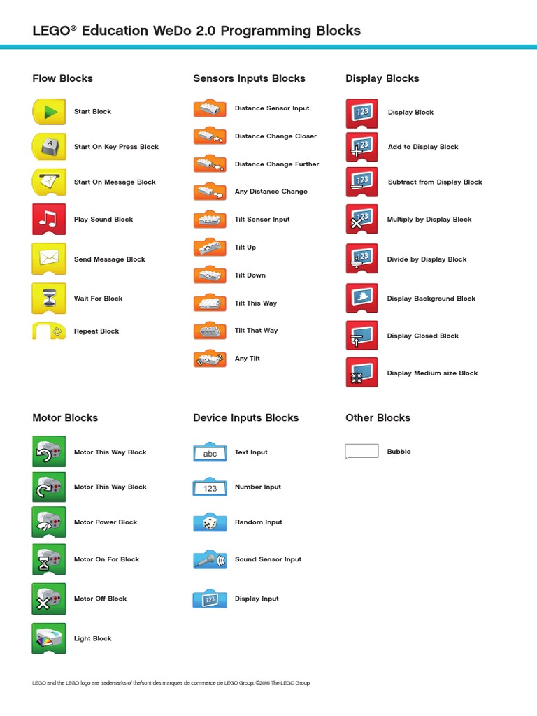 lego wedo blocks