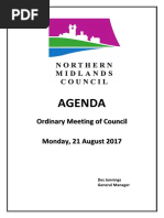 Northern Midlands August Council Agenda 