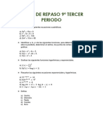 Taller de Repaso Mate 9º III Periodo 2017