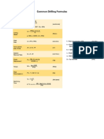 Common Drilling Formulas Guide