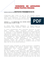 Il PCL Nella Situazione Politica Italiana