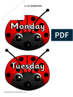 Days and Months Ladybirds PDF