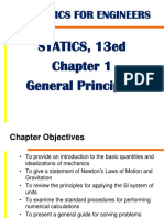 Mechanics For Engineers: STATICS, 13ed General Principles
