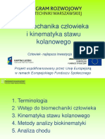 Biomechanika Człowieka - Staw Kolanowy PDF