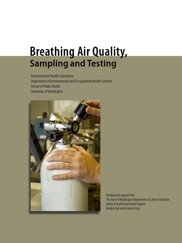 Breathing Air Quality Sampling Testing PDF Carbon Dioxide Oxygen