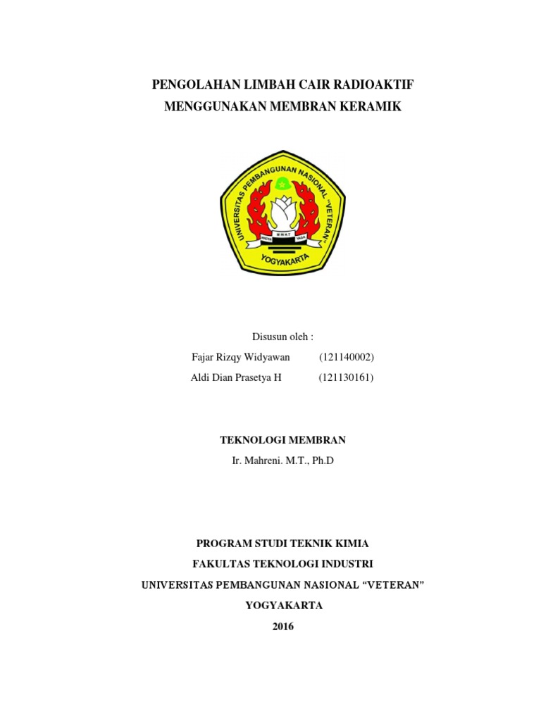 Pengolahan Limbah  Cair Radioaktif Makalah  Print Pengolahan Limbah  Cair Radioaktif Makalah  Print