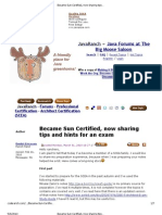 Became Sun Certified, Now Sharing Tips and Hints For An Exam (Architect Certification (SCEA) Forum at JavaRanch