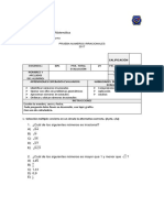 Matemática NM2 prueba números irracionales 2017