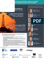 The Oil Council's 'World Assembly' (23-25 Nov, 2010, London, UK)