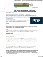 Electrolyte Changes An Indirect Method To Assess Irrigation Fluid Absorption Complications During Transurethral Resection of Prostate A Prospective Study