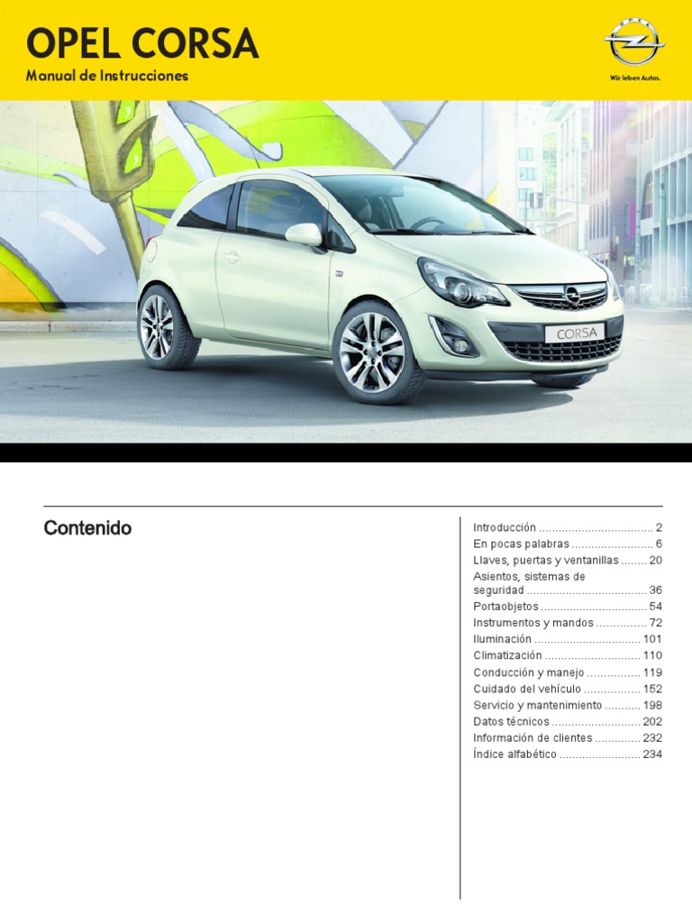 OPEL CORSA C SERVICE MANUAL PDF visual data 7