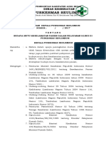 SK Budaya Mutu Keselamatan Pasien Dalam Pelayanan Klinis Di Puskesmas