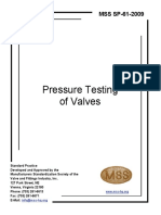 MSS SP-61 2009 Pressure Testing of Valves PDF