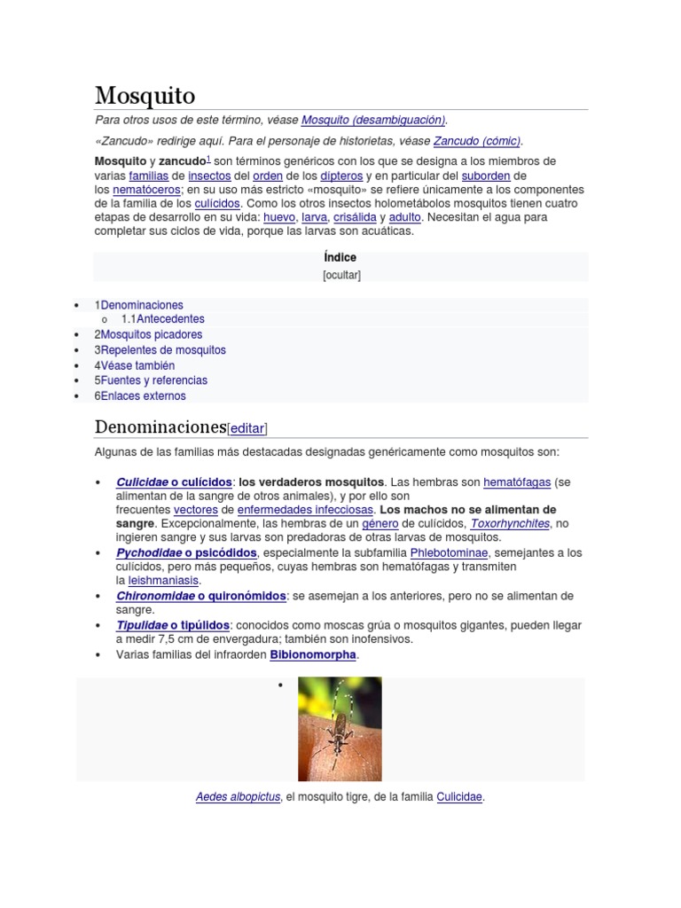 Mosquito | PDF | Mosquito | Organismos