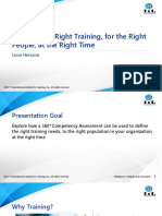 Right training for the right people