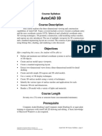 LEVEL3 AutoCAD 3D Syllabus PDF