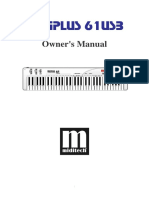 Manual Midiplus 61 USB English PDF
