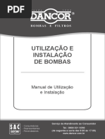Instalação e Uso de Bombas Dancor | PDF | Bomba | Motores