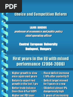 Choice and Competition Reform: Central European University Budapest, Hungary