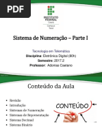Aula 02 - Sistemas de Numeração - Parte I