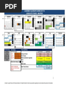 Academic Calendar 2017-18