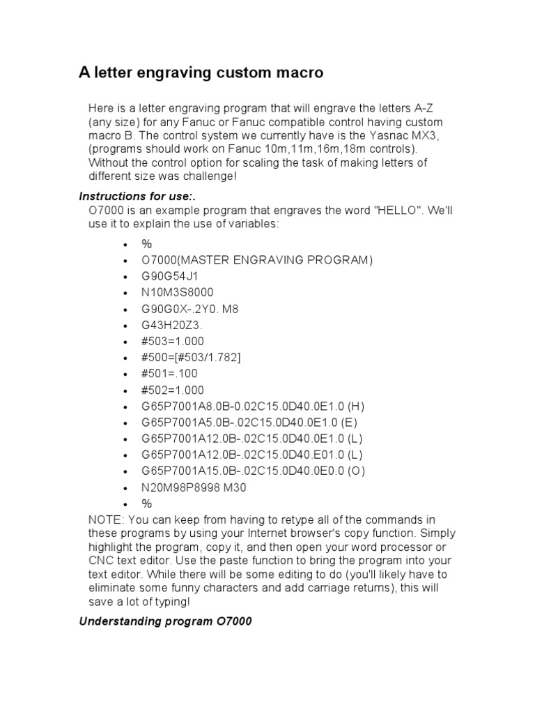 A Letter Engraving Custom Macro Computer Engineering Computer