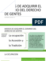 Modos de Adquirir El Dominio Del Derecho