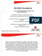 AHA/ASA Guideline: Guidelines For The Early Management of Patients With Acute Ischemic Stroke