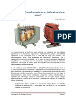 Transformadores en Baño de Aceite Vs Secos. A. Granero PDF