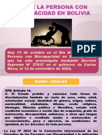 Día de La Persona Con Discapacidad en Bolivia