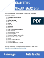 Lista de Utiles Primaria 1 A 3 Grado