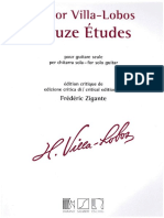 Hector Villalobos - 12 Estudios Editado y Corregido Por Frederic Zigante Edicion Eschig