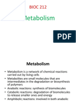 Lecture 1 - Introduction To Metabolism