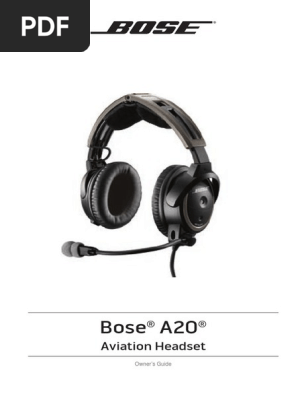Bose A20 Pilot S Guide Pdf Electrical Connector Bluetooth