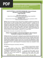 Gestão Pública e Sustentabilidade - O Desenvolvimento Sustentável No Contexto Político Do País