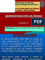 Clase 4 Administración de Minas