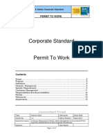 Permit to Work Corporate Standard