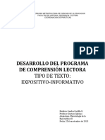 Programa de comprensión lectora con respuesta