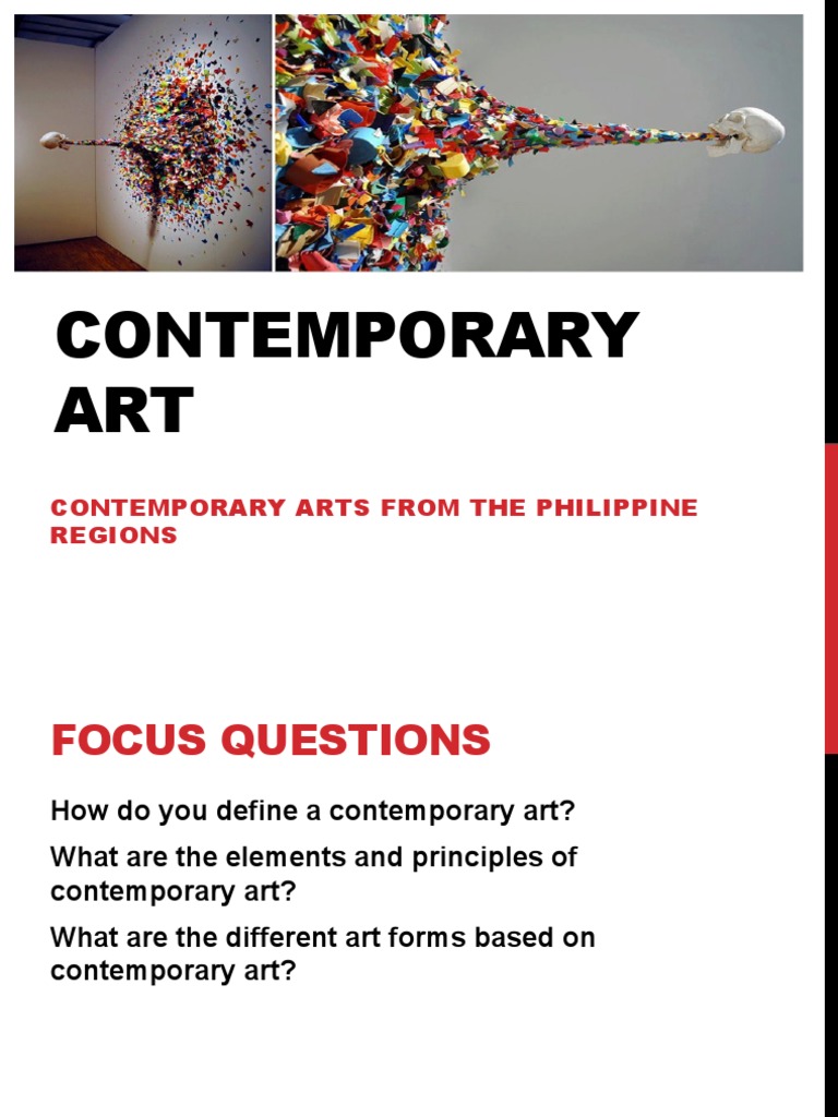 online activity paper and oral presentation elements of contemporary art