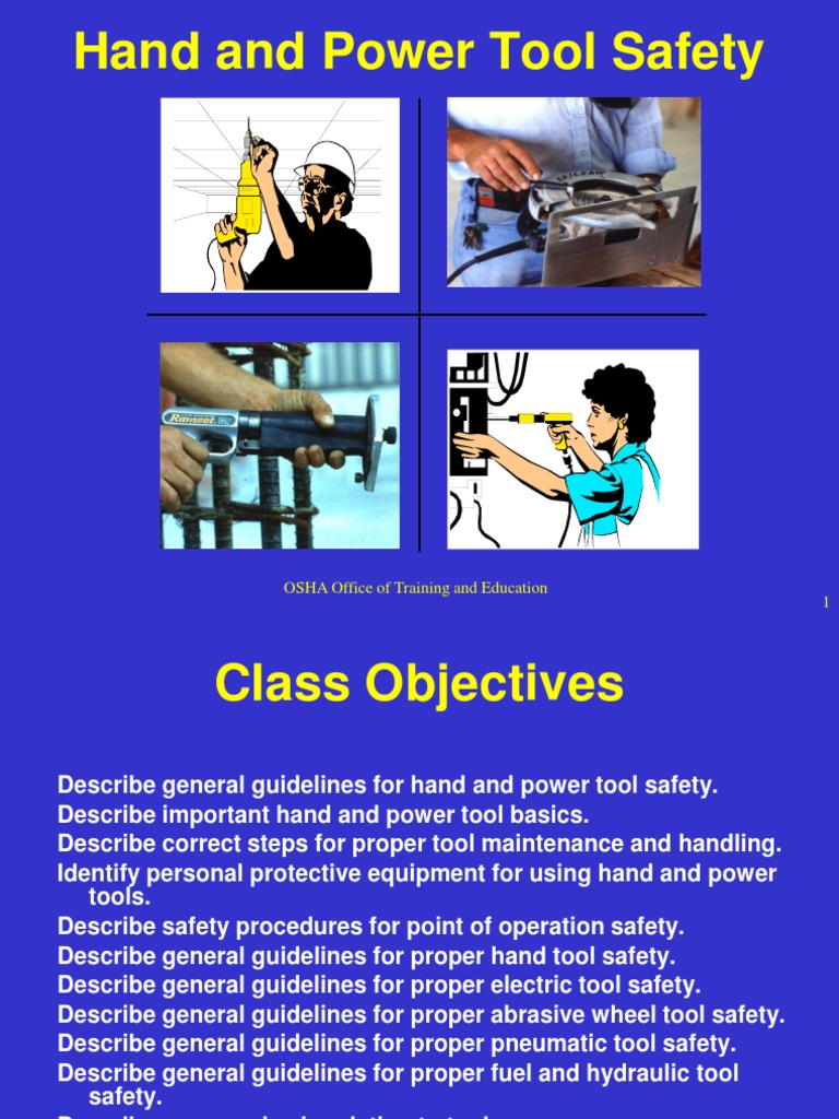 Hand Tool Safety  OSHA Safety Manuals