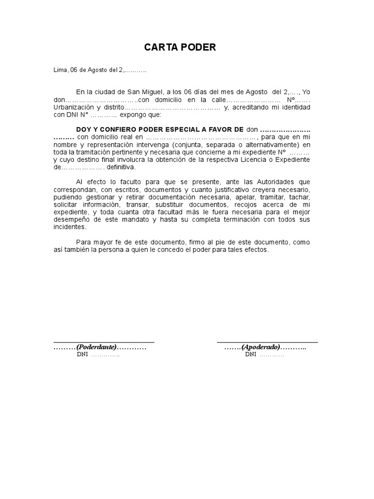 Modelo Carta Poderdoc