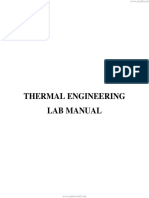 Thermal Engineering Lab Manual