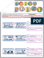 A Daily Routine Grammar Drills 84042