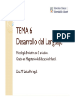 Tema 6 Desarrollo Del Lenguaje Rua PDF
