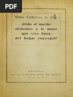 Debe El Marido Alimentar a La Mujer Que Vive Fuera Del Hogar Conyugal Elena Caffarena