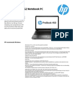 HP 450 G2 Specs PDF