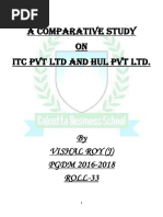 A Comparative Study On ITC PVT LTD and HUL PVT LTD