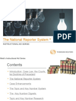 The National Reporter System: Instructional Aid Series